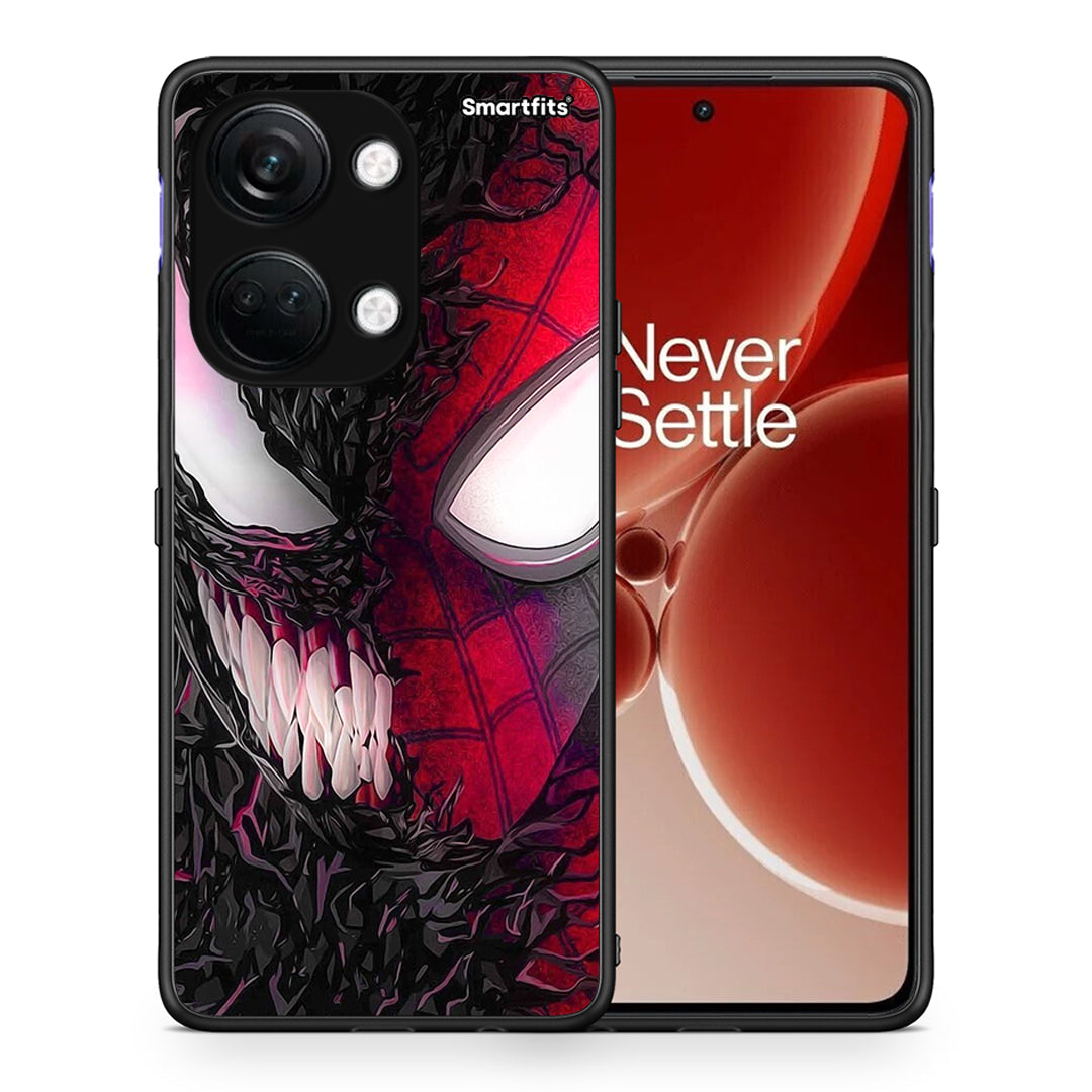 Θήκη OnePlus Nord 3 SpiderVenom PopArt από τη Smartfits με σχέδιο στο πίσω μέρος και μαύρο περίβλημα | OnePlus Nord 3 SpiderVenom PopArt case with colorful back and black bezels