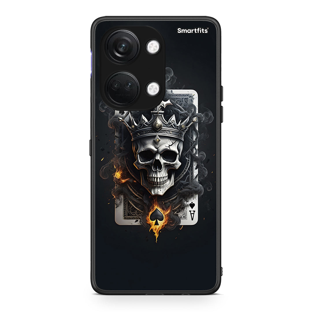 OnePlus Nord 3 Skull King Ace θήκη από τη Smartfits με σχέδιο στο πίσω μέρος και μαύρο περίβλημα | Smartphone case with colorful back and black bezels by Smartfits