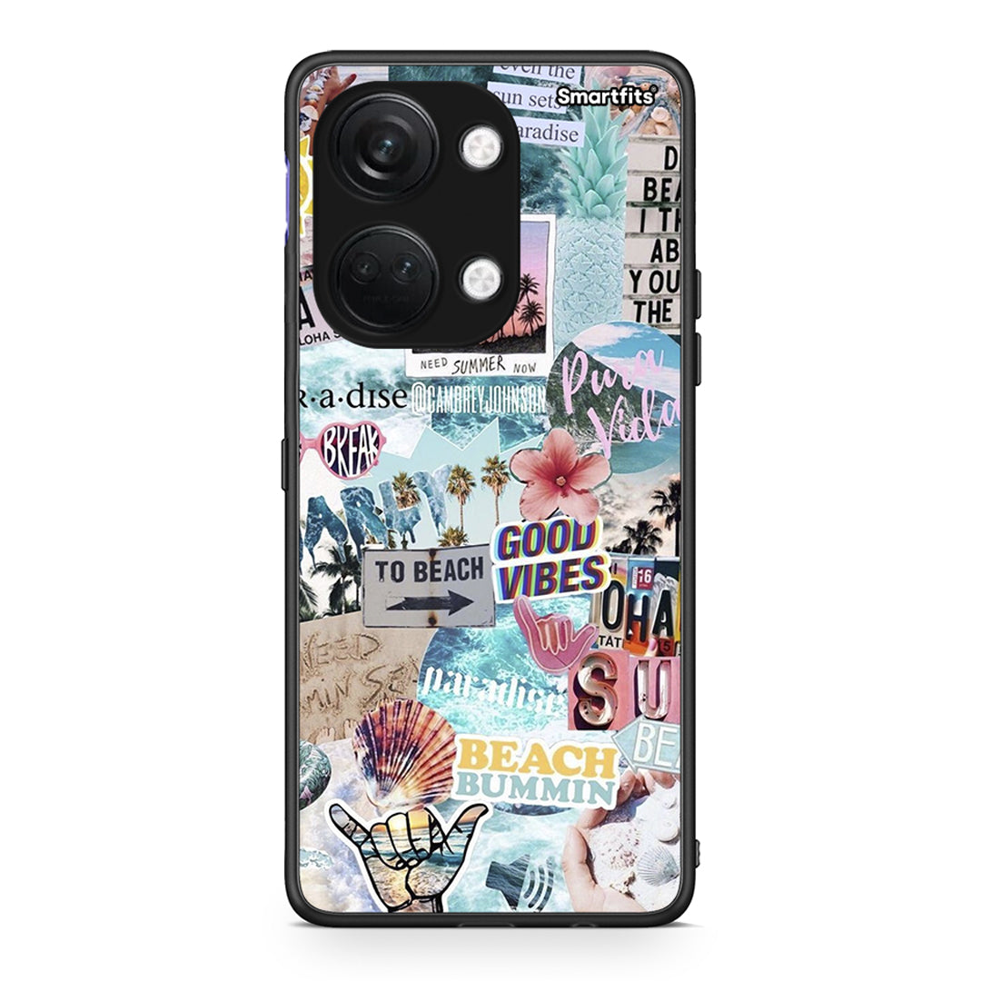 OnePlus Nord 3 Summer Vibes Θήκη από τη Smartfits με σχέδιο στο πίσω μέρος και μαύρο περίβλημα | Smartphone case with colorful back and black bezels by Smartfits
