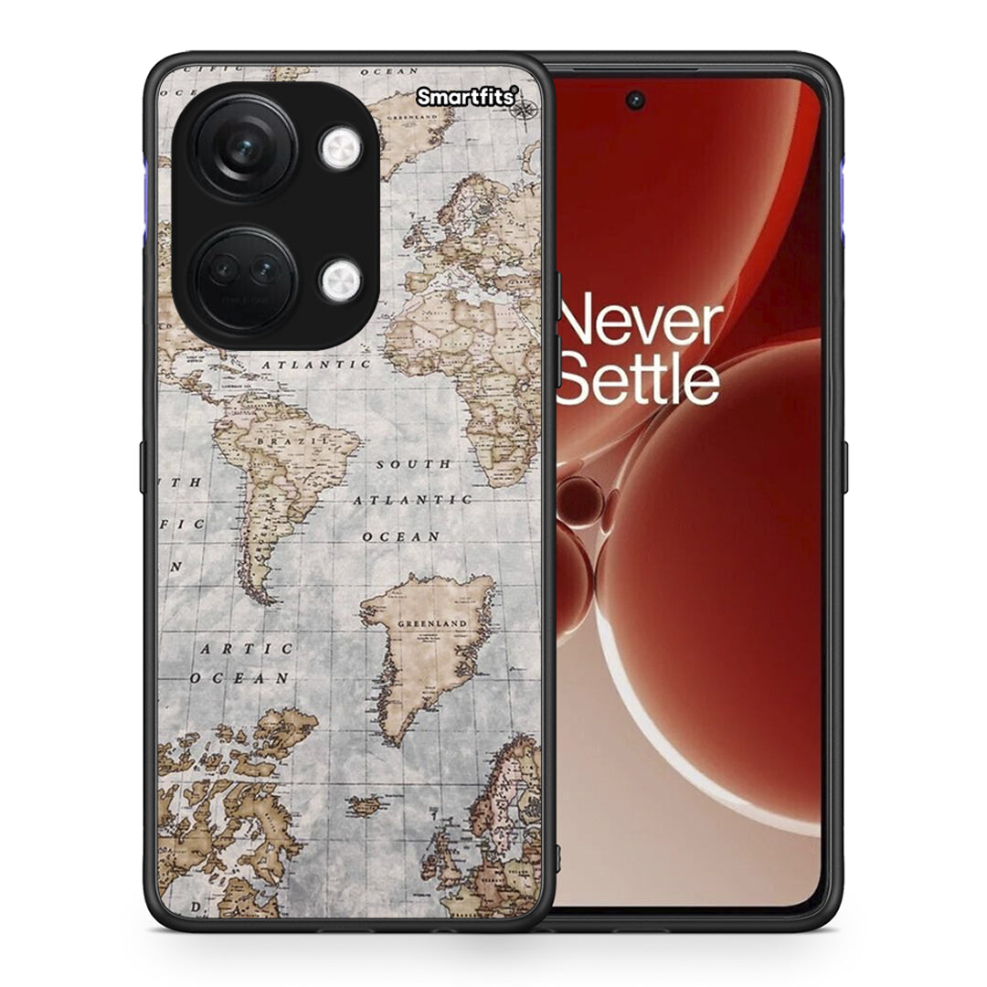 World Map - OnePlus Nord 3 θήκη