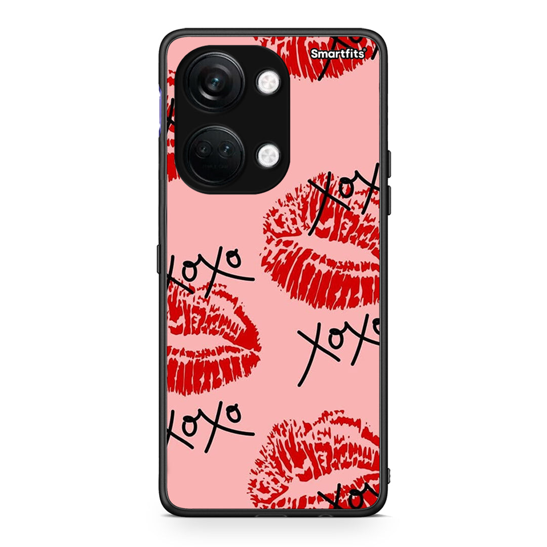 OnePlus Nord 3 XOXO Lips θήκη από τη Smartfits με σχέδιο στο πίσω μέρος και μαύρο περίβλημα | Smartphone case with colorful back and black bezels by Smartfits