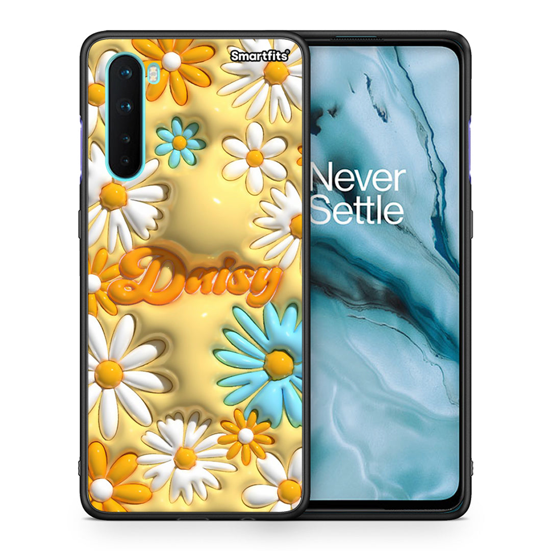 Θήκη OnePlus Nord 5G Bubble Daisies από τη Smartfits με σχέδιο στο πίσω μέρος και μαύρο περίβλημα | OnePlus Nord 5G Bubble Daisies case with colorful back and black bezels