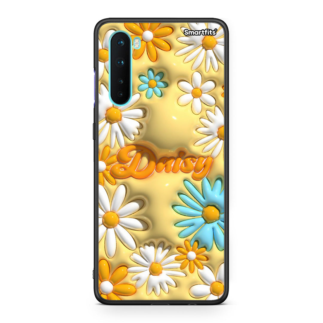 OnePlus Nord 5G Bubble Daisies θήκη από τη Smartfits με σχέδιο στο πίσω μέρος και μαύρο περίβλημα | Smartphone case with colorful back and black bezels by Smartfits