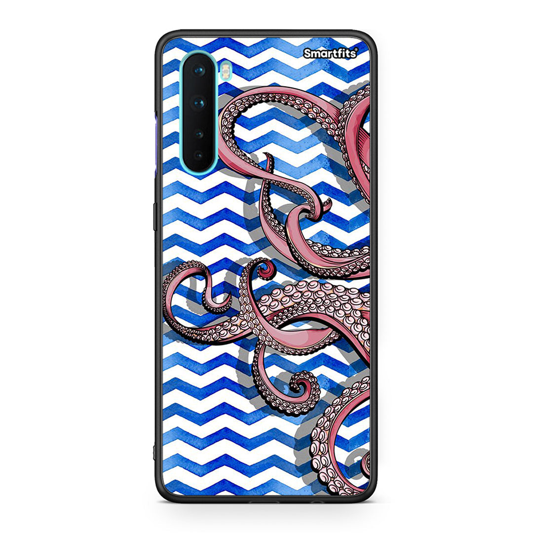 OnePlus Nord 5G Chevron Devilfish θήκη από τη Smartfits με σχέδιο στο πίσω μέρος και μαύρο περίβλημα | Smartphone case with colorful back and black bezels by Smartfits