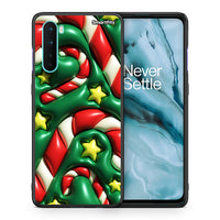 Thumbnail for Θήκη OnePlus Nord 5G Christmas Bubbles από τη Smartfits με σχέδιο στο πίσω μέρος και μαύρο περίβλημα | OnePlus Nord 5G Christmas Bubbles case with colorful back and black bezels