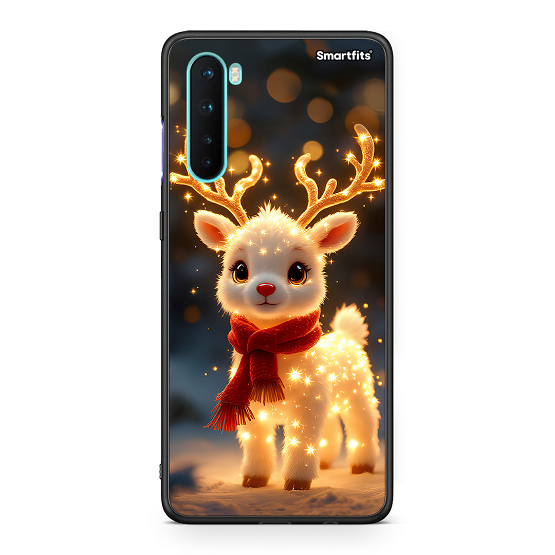 OnePlus Nord 5G Christmas Cutie θήκη από τη Smartfits με σχέδιο στο πίσω μέρος και μαύρο περίβλημα | Smartphone case with colorful back and black bezels by Smartfits