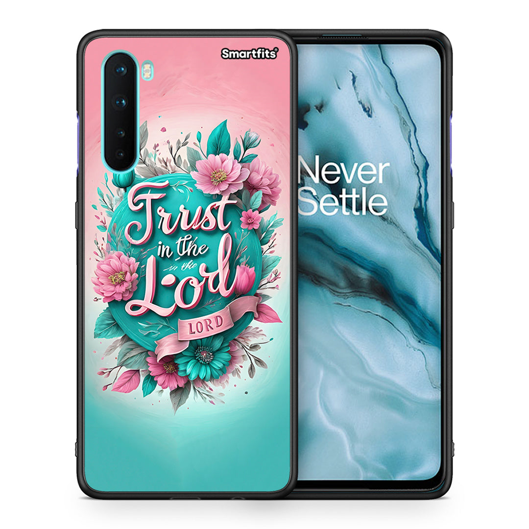 Θήκη OnePlus Nord 5G Lord Trust από τη Smartfits με σχέδιο στο πίσω μέρος και μαύρο περίβλημα | OnePlus Nord 5G Lord Trust case with colorful back and black bezels