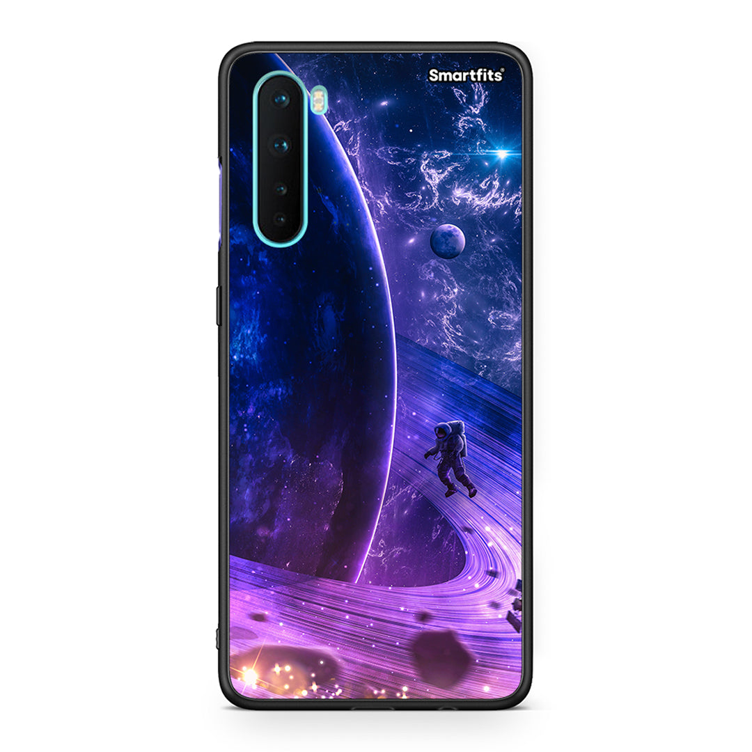 OnePlus Nord 5G Lost Astronaut θήκη από τη Smartfits με σχέδιο στο πίσω μέρος και μαύρο περίβλημα | Smartphone case with colorful back and black bezels by Smartfits