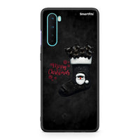 Thumbnail for OnePlus Nord 5G Merry Cat Christmas θήκη από τη Smartfits με σχέδιο στο πίσω μέρος και μαύρο περίβλημα | Smartphone case with colorful back and black bezels by Smartfits