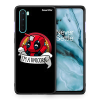 Thumbnail for Θήκη OnePlus Nord 5G Unicorn Deadpool από τη Smartfits με σχέδιο στο πίσω μέρος και μαύρο περίβλημα | OnePlus Nord 5G Unicorn Deadpool case with colorful back and black bezels