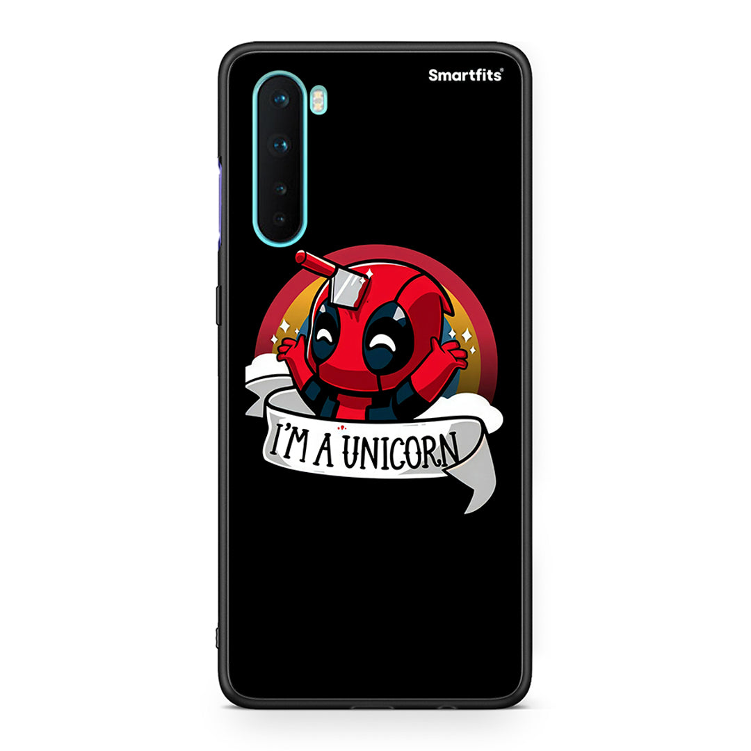 OnePlus Nord 5G Unicorn Deadpool θήκη από τη Smartfits με σχέδιο στο πίσω μέρος και μαύρο περίβλημα | Smartphone case with colorful back and black bezels by Smartfits