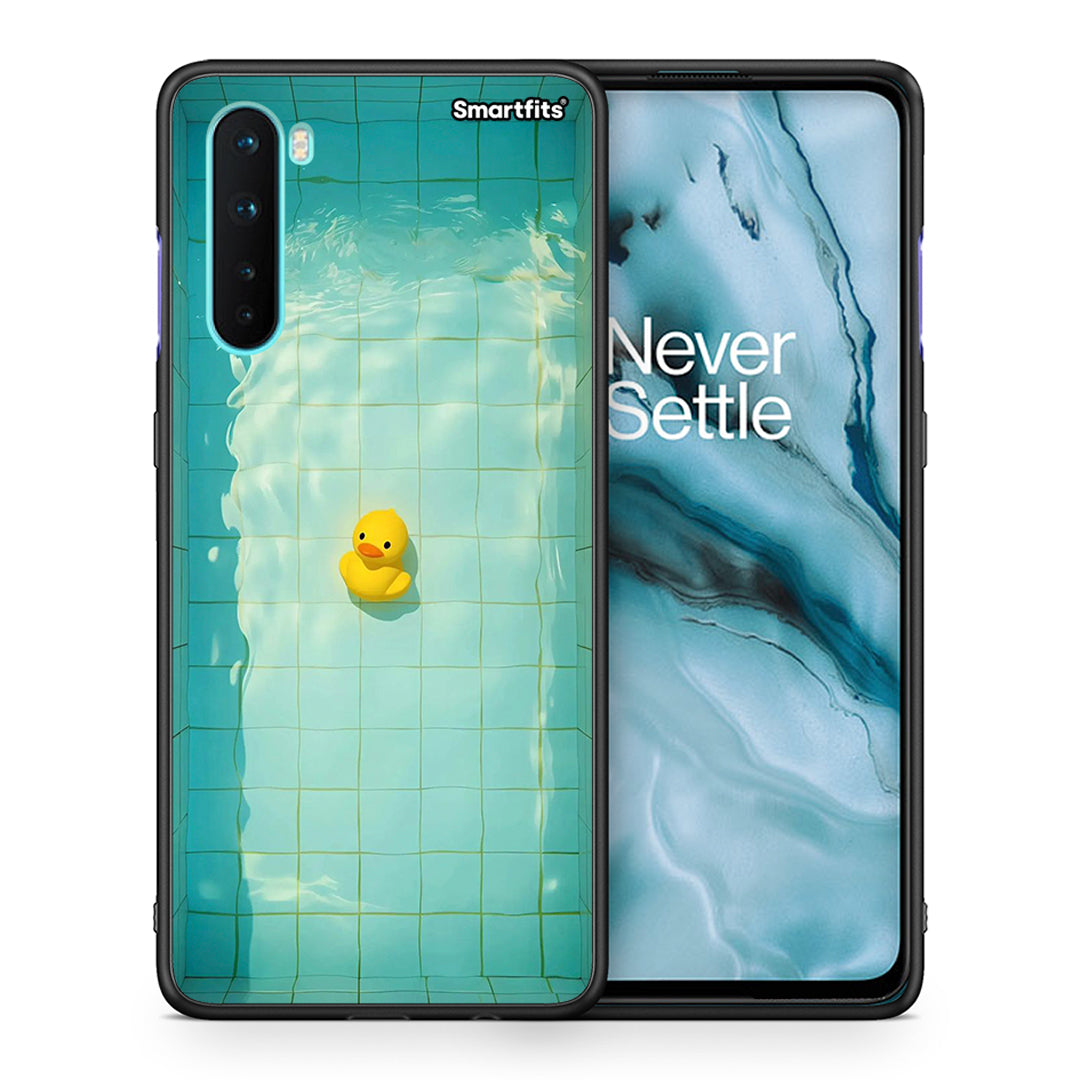 Θήκη OnePlus Nord 5G Yellow Duck από τη Smartfits με σχέδιο στο πίσω μέρος και μαύρο περίβλημα | OnePlus Nord 5G Yellow Duck case with colorful back and black bezels