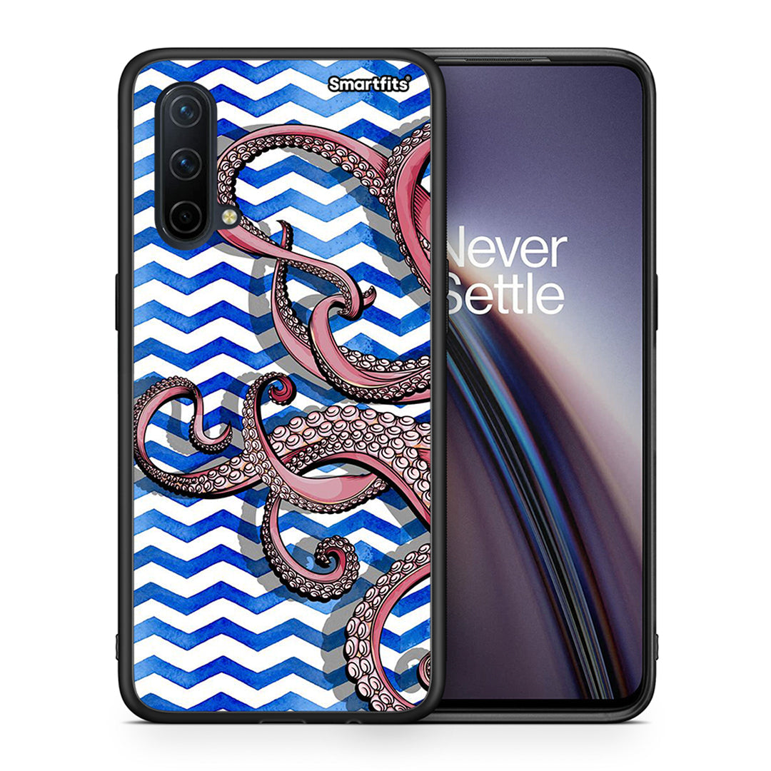 Θήκη OnePlus Nord CE 5G Chevron Devilfish από τη Smartfits με σχέδιο στο πίσω μέρος και μαύρο περίβλημα | OnePlus Nord CE 5G Chevron Devilfish case with colorful back and black bezels