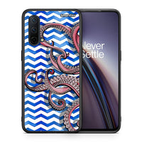 Thumbnail for Θήκη OnePlus Nord CE 5G Chevron Devilfish από τη Smartfits με σχέδιο στο πίσω μέρος και μαύρο περίβλημα | OnePlus Nord CE 5G Chevron Devilfish case with colorful back and black bezels