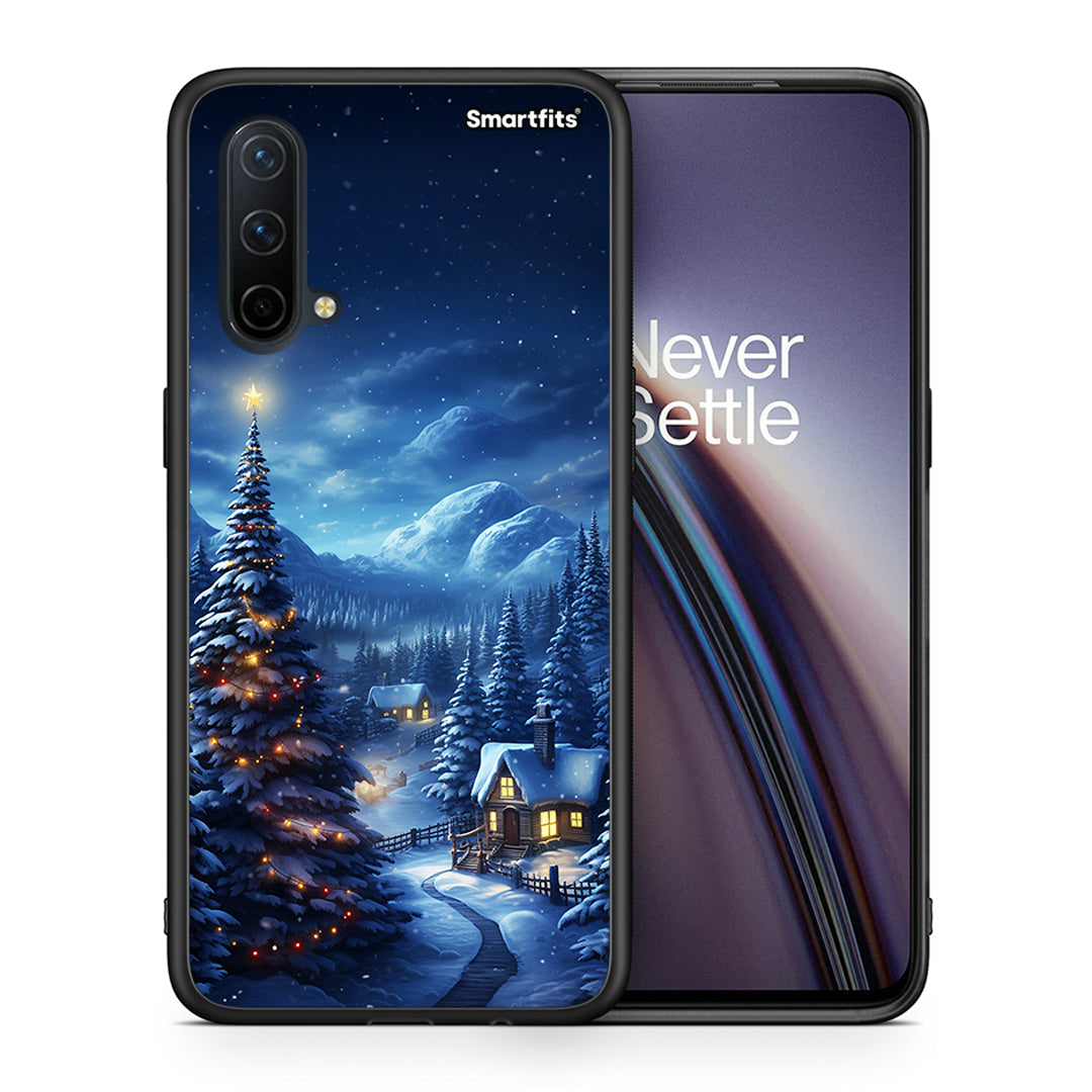 Θήκη OnePlus Nord CE 5G Christmas Scenery από τη Smartfits με σχέδιο στο πίσω μέρος και μαύρο περίβλημα | OnePlus Nord CE 5G Christmas Scenery case with colorful back and black bezels