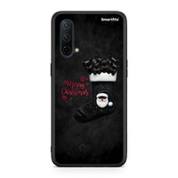 Thumbnail for OnePlus Nord CE 5G Merry Cat Christmas θήκη από τη Smartfits με σχέδιο στο πίσω μέρος και μαύρο περίβλημα | Smartphone case with colorful back and black bezels by Smartfits