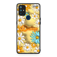Thumbnail for OnePlus Nord N10 5G Bubble Daisies θήκη από τη Smartfits με σχέδιο στο πίσω μέρος και μαύρο περίβλημα | Smartphone case with colorful back and black bezels by Smartfits