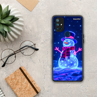 Thumbnail for Christmas Neon Snowman - OnePlus Nord N10 5G θήκη