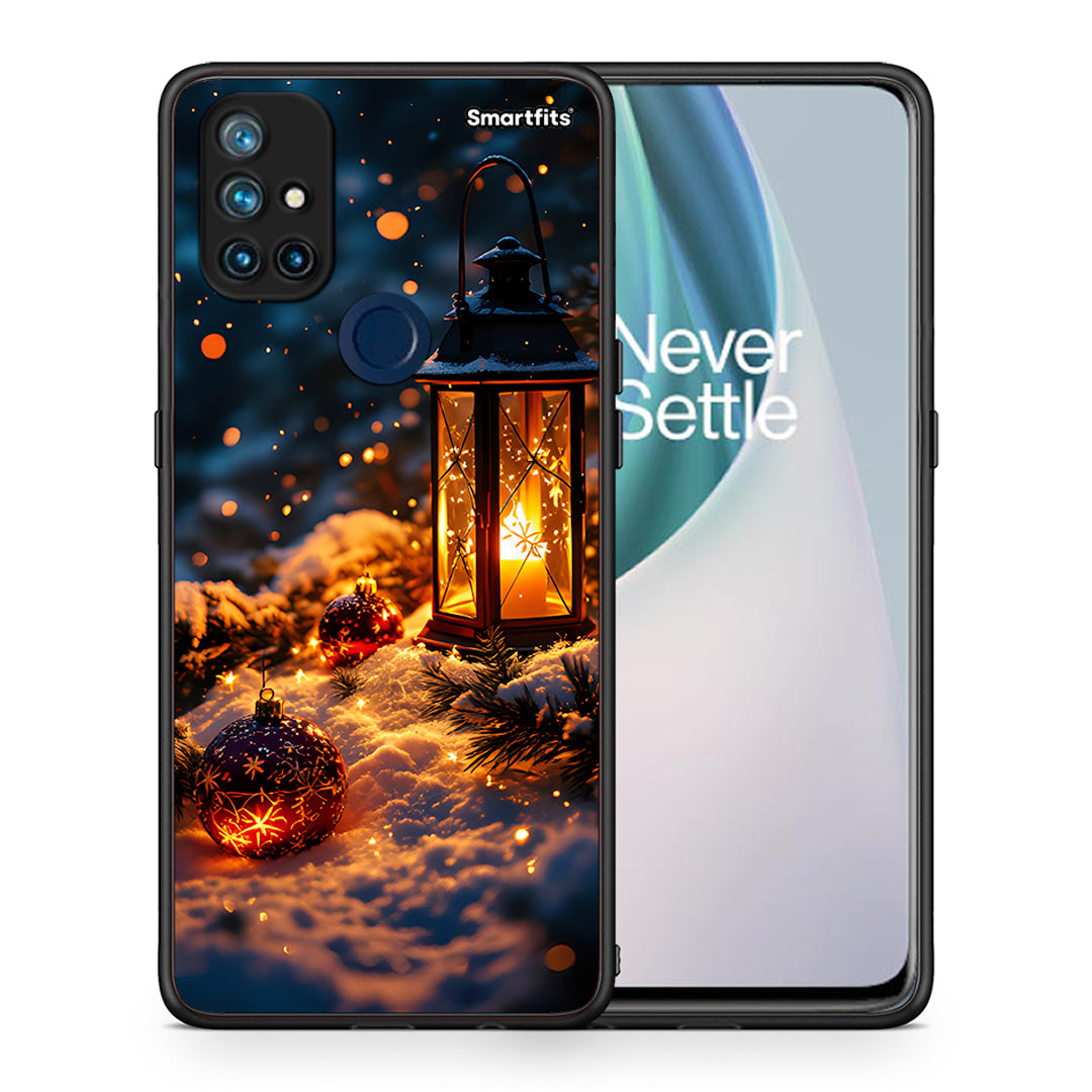 Θήκη OnePlus Nord N10 5G Christmas Ornaments από τη Smartfits με σχέδιο στο πίσω μέρος και μαύρο περίβλημα | OnePlus Nord N10 5G Christmas Ornaments case with colorful back and black bezels