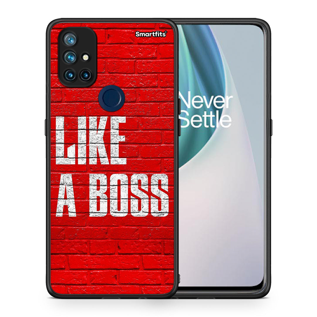 Θήκη OnePlus Nord N10 5G Like A Boss από τη Smartfits με σχέδιο στο πίσω μέρος και μαύρο περίβλημα | OnePlus Nord N10 5G Like A Boss case with colorful back and black bezels