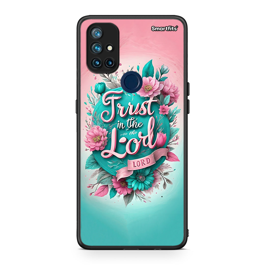 OnePlus Nord N10 5G Lord Trust θήκη από τη Smartfits με σχέδιο στο πίσω μέρος και μαύρο περίβλημα | Smartphone case with colorful back and black bezels by Smartfits