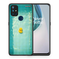 Thumbnail for Θήκη OnePlus Nord N10 5G Yellow Duck από τη Smartfits με σχέδιο στο πίσω μέρος και μαύρο περίβλημα | OnePlus Nord N10 5G Yellow Duck case with colorful back and black bezels