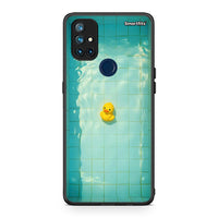 Thumbnail for OnePlus Nord N10 5G Yellow Duck θήκη από τη Smartfits με σχέδιο στο πίσω μέρος και μαύρο περίβλημα | Smartphone case with colorful back and black bezels by Smartfits