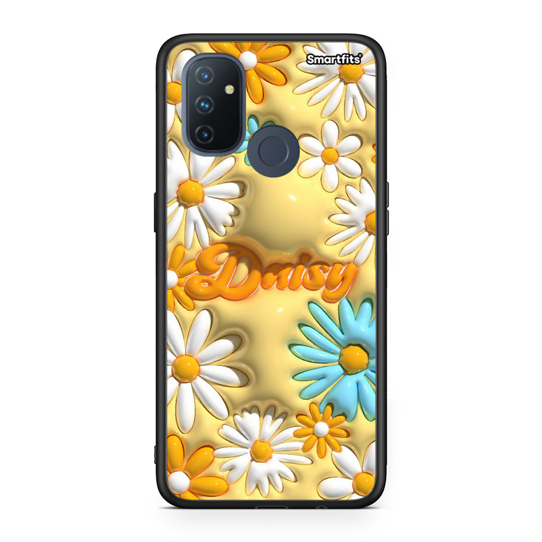 OnePlus Nord N100 Bubble Daisies θήκη από τη Smartfits με σχέδιο στο πίσω μέρος και μαύρο περίβλημα | Smartphone case with colorful back and black bezels by Smartfits