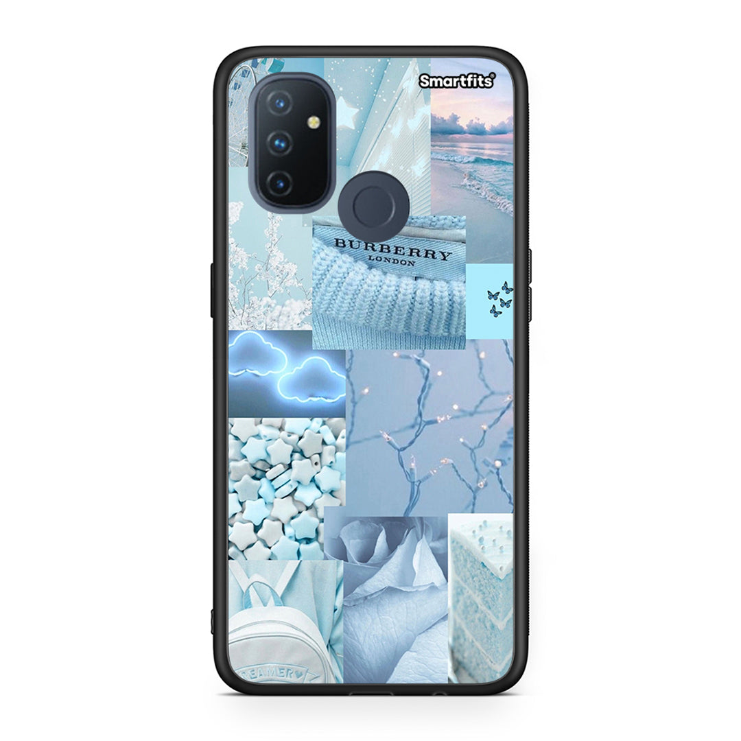 OnePlus Nord N100 Ciel Aesthetic Collage θήκη από τη Smartfits με σχέδιο στο πίσω μέρος και μαύρο περίβλημα | Smartphone case with colorful back and black bezels by Smartfits