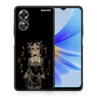 Thumbnail for Θήκη Oppo A17 Anime Girl από τη Smartfits με σχέδιο στο πίσω μέρος και μαύρο περίβλημα | Oppo A17 Anime Girl Case with Colorful Back and Black Bezels