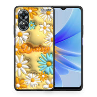 Thumbnail for Θήκη Oppo A17 Bubble Daisies από τη Smartfits με σχέδιο στο πίσω μέρος και μαύρο περίβλημα | Oppo A17 Bubble Daisies Case with Colorful Back and Black Bezels