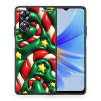 Thumbnail for Θήκη Oppo A17 Christmas Bubbles από τη Smartfits με σχέδιο στο πίσω μέρος και μαύρο περίβλημα | Oppo A17 Christmas Bubbles Case with Colorful Back and Black Bezels