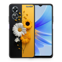 Thumbnail for Θήκη Oppo A17 Yellow Daisies από τη Smartfits με σχέδιο στο πίσω μέρος και μαύρο περίβλημα | Oppo A17 Yellow Daisies Case with Colorful Back and Black Bezels