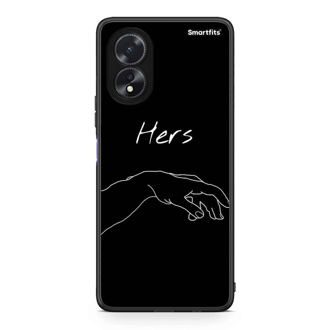 Oppo A18 Aeshetic Love 1 Θήκη Αγίου Βαλεντίνου από τη Smartfits με σχέδιο στο πίσω μέρος και μαύρο περίβλημα | Smartphone case with colorful back and black bezels by Smartfits