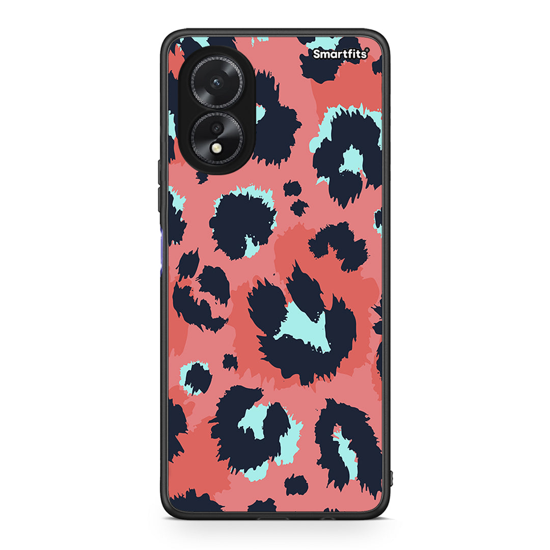 22 - Oppo A38 Pink Leopard Animal case, cover, bumper