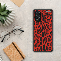 Thumbnail for 122 Animal Red Leopard - Oppo A38 θήκη