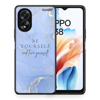 Thumbnail for Θήκη Oppo A38 Be Yourself από τη Smartfits με σχέδιο στο πίσω μέρος και μαύρο περίβλημα | Oppo A38 Be Yourself case with colorful back and black bezels