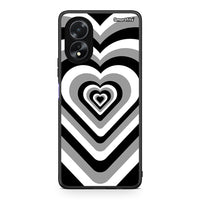Thumbnail for Oppo A38 Black Hearts θήκη από τη Smartfits με σχέδιο στο πίσω μέρος και μαύρο περίβλημα | Smartphone case with colorful back and black bezels by Smartfits