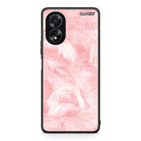 Thumbnail for 33 - Oppo A38 Pink Feather Boho case, cover, bumper