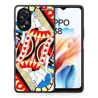 Thumbnail for Θήκη Oppo A38 Card Love από τη Smartfits με σχέδιο στο πίσω μέρος και μαύρο περίβλημα | Oppo A38 Card Love case with colorful back and black bezels