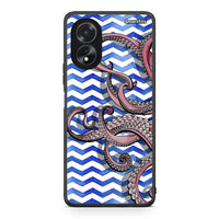 Thumbnail for Oppo A18 Chevron Devilfish θήκη από τη Smartfits με σχέδιο στο πίσω μέρος και μαύρο περίβλημα | Smartphone case with colorful back and black bezels by Smartfits