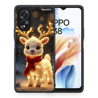 Thumbnail for Θήκη Oppo A38 Christmas Cutie από τη Smartfits με σχέδιο στο πίσω μέρος και μαύρο περίβλημα | Oppo A38 Christmas Cutie case with colorful back and black bezels