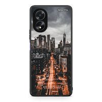 Thumbnail for Oppo A38 City Lights θήκη από τη Smartfits με σχέδιο στο πίσω μέρος και μαύρο περίβλημα | Smartphone case with colorful back and black bezels by Smartfits