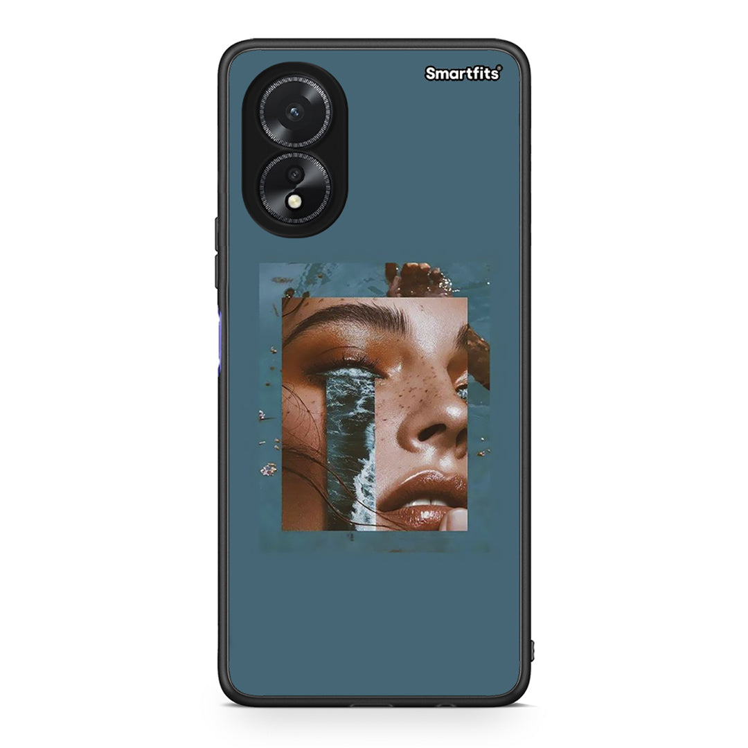 Oppo A38 Cry An Ocean θήκη από τη Smartfits με σχέδιο στο πίσω μέρος και μαύρο περίβλημα | Smartphone case with colorful back and black bezels by Smartfits