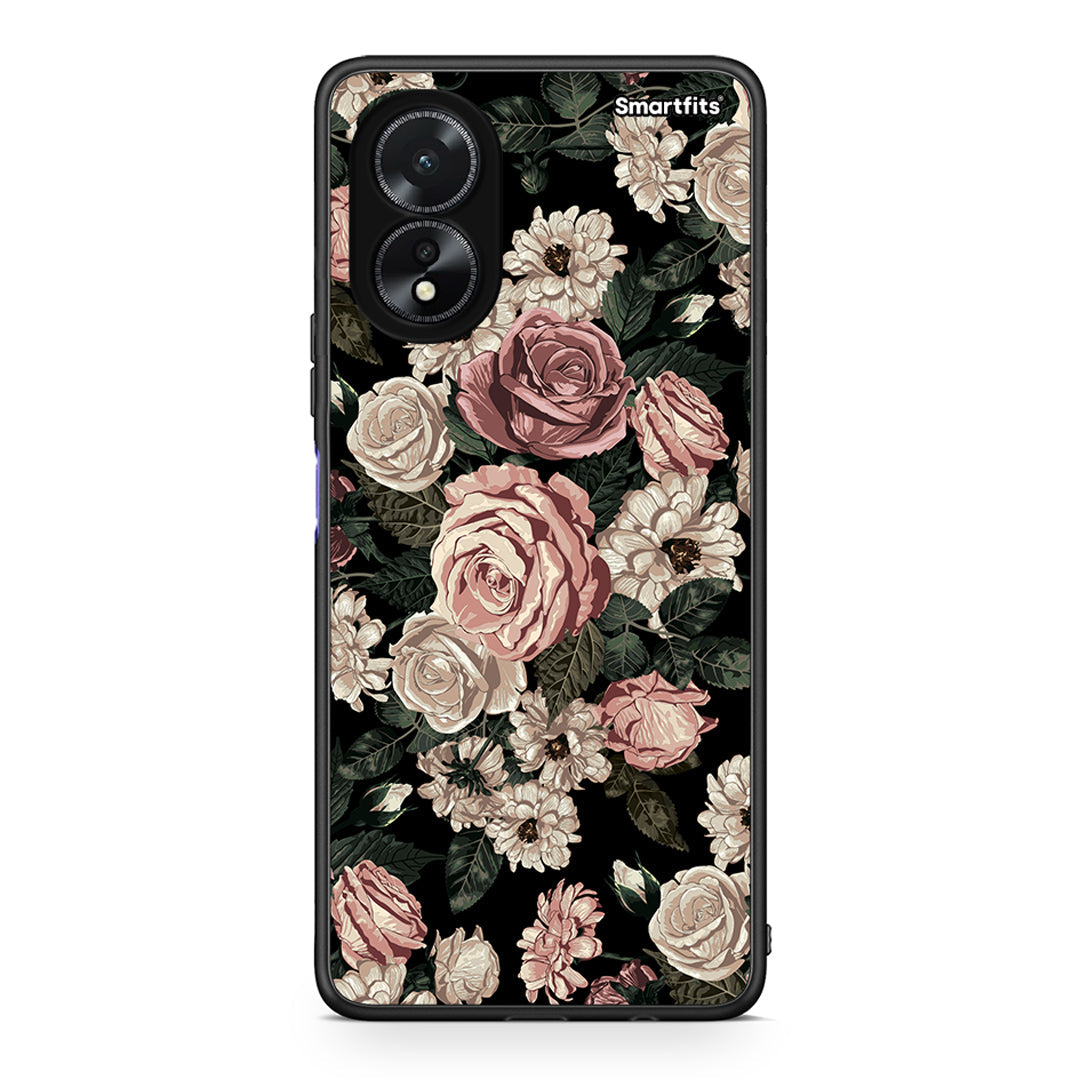4 - Oppo A38 Wild Roses Flower case, cover, bumper