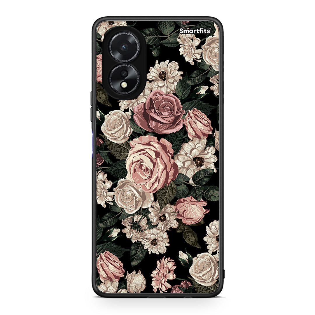 4 - Oppo A18 Wild Roses Flower case, cover, bumper