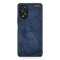 Thumbnail for 39 - Oppo A38 Blue Abstract Geometric case, cover, bumper