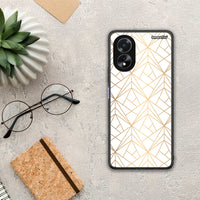 Thumbnail for Geometric Luxury White - Oppo A18 θήκη