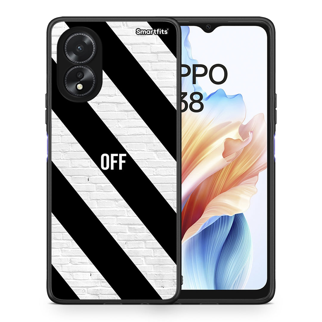 Θήκη Oppo A18 Get Off από τη Smartfits με σχέδιο στο πίσω μέρος και μαύρο περίβλημα | Oppo A18 Get Off case with colorful back and black bezels