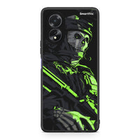 Thumbnail for Oppo A38 Green Soldier Θήκη Αγίου Βαλεντίνου από τη Smartfits με σχέδιο στο πίσω μέρος και μαύρο περίβλημα | Smartphone case with colorful back and black bezels by Smartfits